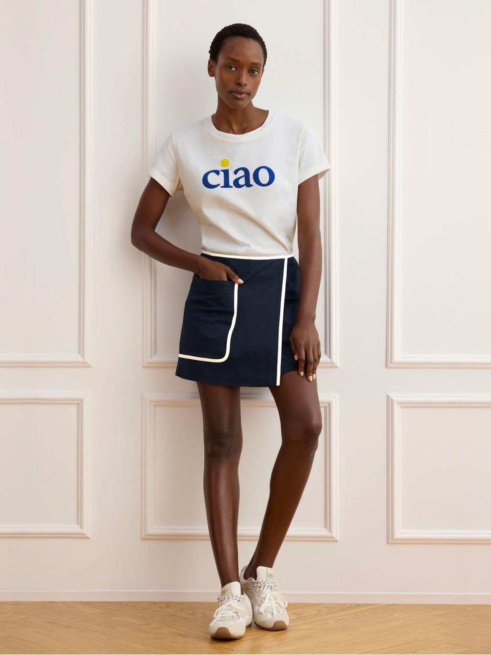 CAbi Navy Skyler Skort Women's Size 6- New